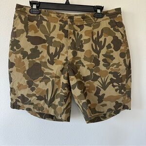 Taylor Stitch for Huckberry Men’s Adventure Short in Arid Camo Size 34